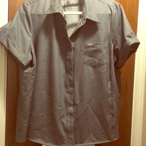 FIGS Button Down Scrub Top XL